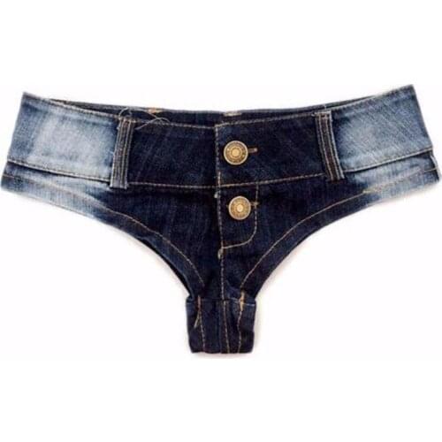 Micro Mini Sexy Black Party Club Shorts Women Lady Clothing Booty Denim Hot Jeans Shorts Retro