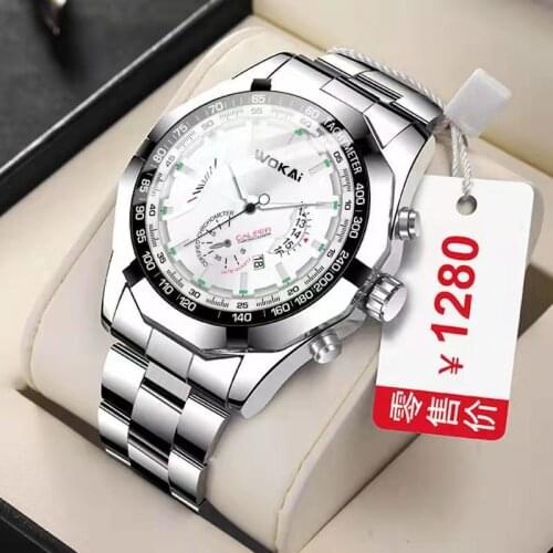 Fashionable casual watch supply South Korea premium brand steel belt mens and womens watches lovers watches the student table