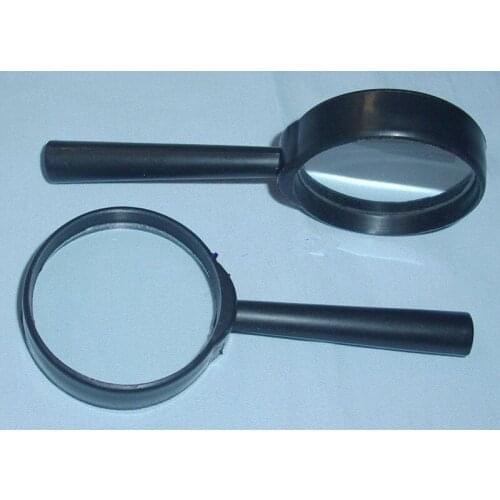 100PCS Handheld 60MM Reading Teaching Plastic Frame Glass Lens Magnifier For Old People Student