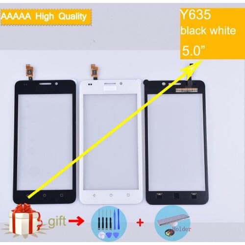 For Huawei Ascend Y635 Touch Screen Touch Panel Sensor Digitizer Front Outer Glass Lens Touchscreen No LCD black white