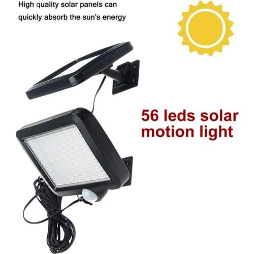 Solar light lamp llampara colgante wall lights lampshade lampy sufitowe plafonnier led par moderne 56 leds grow sensor home desk