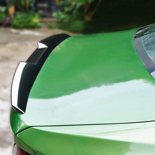 Styling Car Spoiler Universal Car Rear Roof Lip Spoiler Tail Trunk Wing Sticker Glossy Black