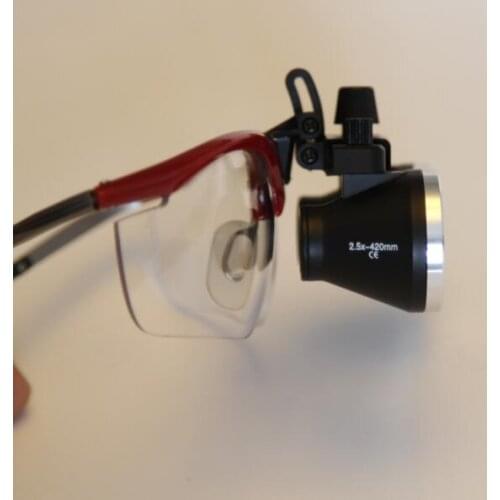 TAOS 2.5X Galilean Style Dental Loupes Surgical Medical Titanium Frame 380mm Working distance