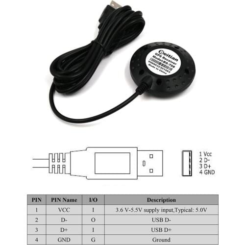 BEITIAN USB Laptop GPS Receiver Ubx G7020-KT G-MOUSE Replace BU-353S4 BS-708 USB GPS Receiver