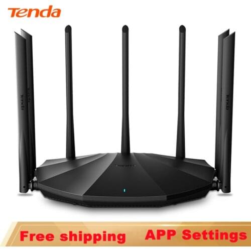 Wifi router Tenda AC23 AC2100 Dual-Band Gigabit Wireless WiFi Router Wi-Fi Repeater/AP Support IPTV/APP Manage/ Beamforming