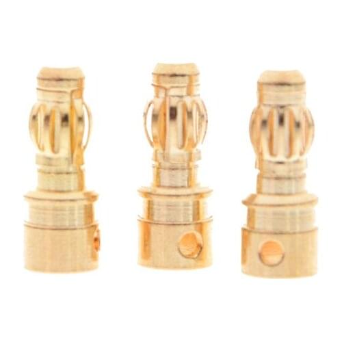 10Pairs 3.5mm Banana Plugs Adapter Gold Plated Bullet Connector Plug Sets RC Part For Battery Terminals Connector Kit
