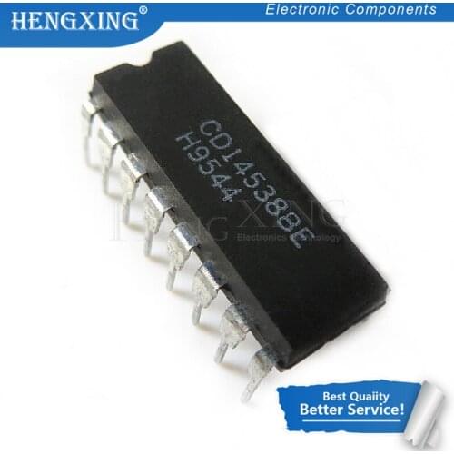 10pcs/lot CD14538BE CD4538BE CD4538UBE CD4538 CD4538BD HEF4538BP HCF4538BE DIP-16 In Stock