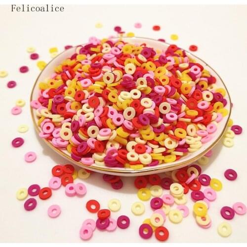 20g/Bag Hollow Slices Addition Charms For Fluffy Slime DIY Supplies Polymer Clear Clay Sprinkles Toys For Children Kids