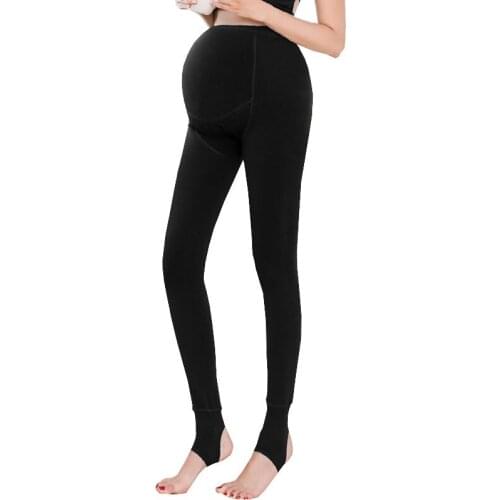 250g Winter Warm Maternity Leggings For Pregnant Women Clothes Slim Hight Waist Pregnancy Leggings Maternity Pants Clothing