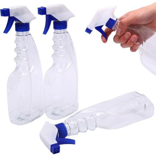 500ml Empty Spray Bottle Transparent Plastic Liquid Dispenser Shampoo Bottle Hairdressing Hair Applicator Bottles Moisture Mist