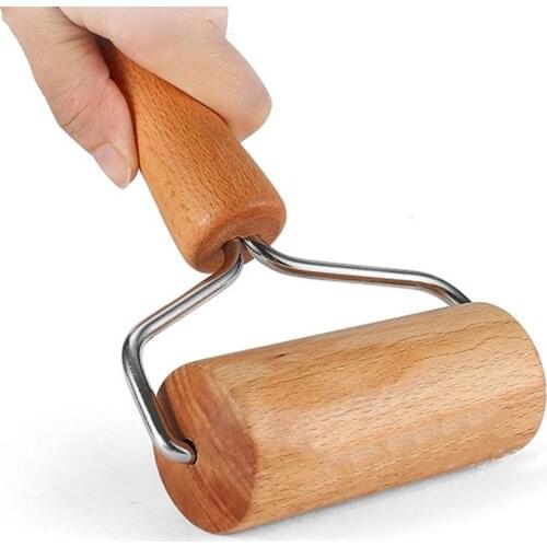 Wooden Rolling Pin Pastry Pizza Fondant Bakers Roller Metal Kitchen Utensils Ideal for Baking Dough, Pizza, Pie, Pastries