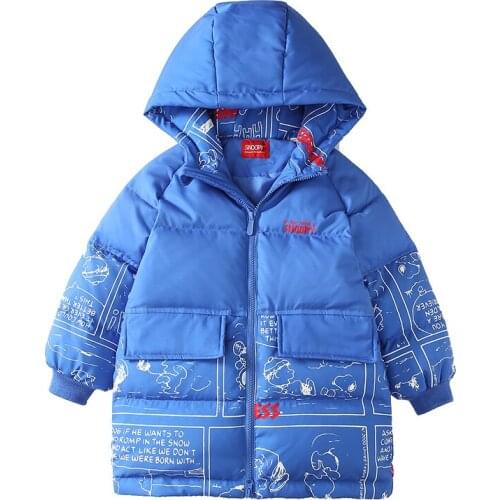 Jackets Winter Warm Down Coat for Children Hooded Outerwear Clothing Teen Girls Clothes Russian Winter Children Parkas Kids Boys