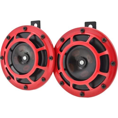 Doiplent 003399801 Supertone 12V High Tone/Low Tone Twin Horn Kit with Red Protective Grill, 2 Horns