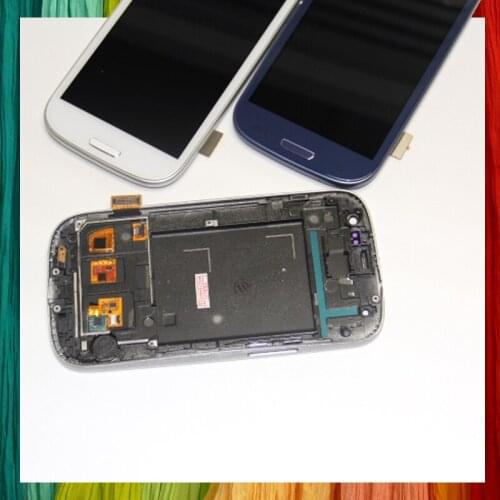 I9300 LCD screen for samsung s3 i9300 lcd display frame for samsung s3 i9300 display for samsung s3 i9300 LCD Blue