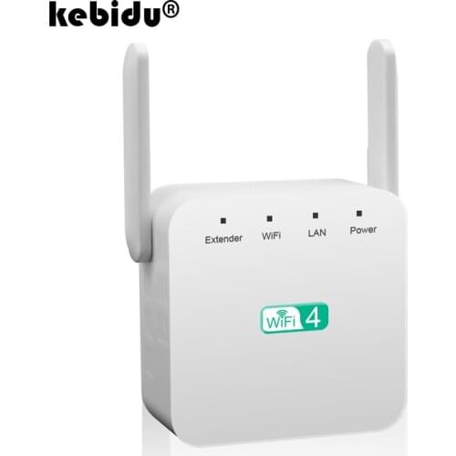 Kebidu Wireless WIFI Repeater 300Mbps 802.11n/b/g Network Antenna Wifi Extender Signal Amplifier Signal Booster Repetidor Wifi