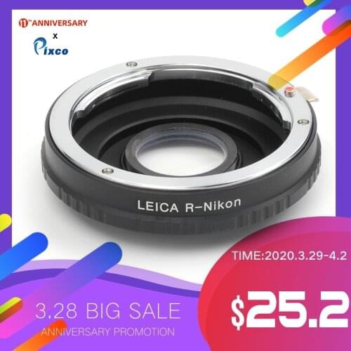 Pixco Focus Infinity Leica R Lens to Nikon F D5300 D610 D7100 D5200 D600 D3200 D800 Mount Adapter Ring With Optical Glass