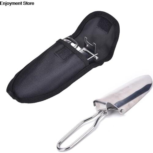 Folding Camping Shovel Stainless Steel Folding Shovel Survival Spade Garden Tool Hiking Trowel Safety& Survival Outdoor Survival