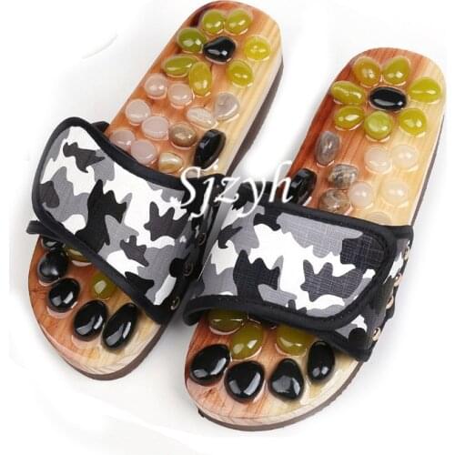 Wholesale Mens/Ladies Massage Slides Boy Health Stone Slides Indoor Couples Home Shoes Womens/Male Flat Slippers Soft Sandls