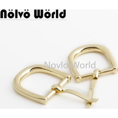 Nolvo World 10-50 pieces 20mm 4 colors fancy belt buckle zinc alloy pin buckle custom logo pin buckle