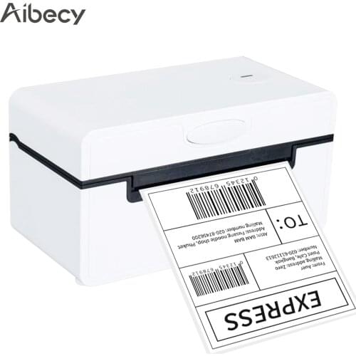 Aibecy Desktop Thermal Label Printer for 4x6 Shipping Package All in One Label Maker 180mm/s High Speed Max.110mm Paper Width