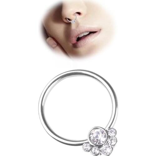 Single) Simple And Generous Fashion Earrings Unisex Nose Ring Earrings Sexy Puncture personality Version Earrings