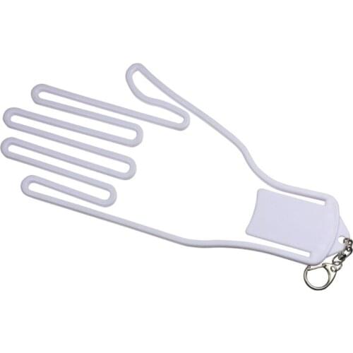 Plastic Golf Glove Holder with Key Chain Golfer Tool Keeper Rack Dryer Hanger Stretcher Accessory