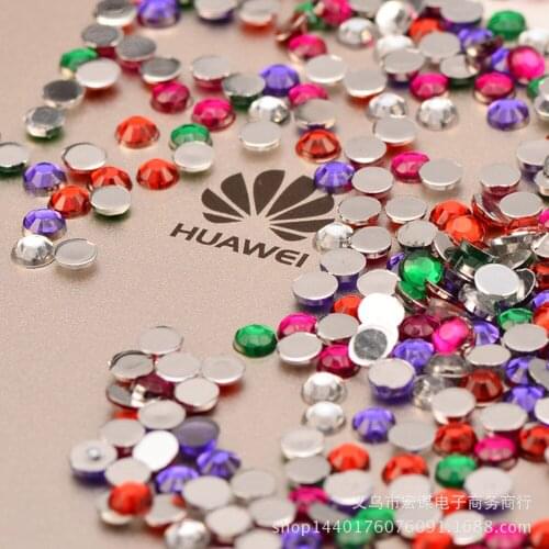 2-3mm plane circular plastic drill/Mobile phone shell nail /15 grams Sequins PVC Flat for DIY Card Making Craft Color Collection