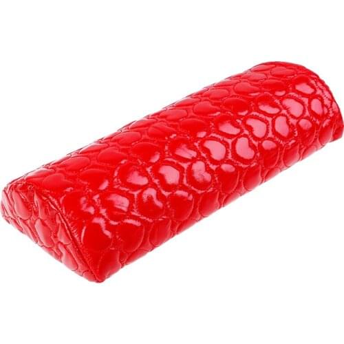 Professional Hand Cushion Holder Soft PU Leather Sponge Arm Rest Love Heart Nail Pillow Manicure Art Beauty Nail Mat Pad 7 Color