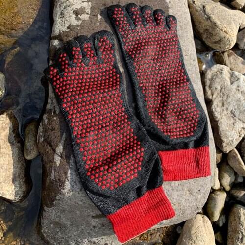 Anti-cut Sock Wear-resistant Silicone Outdoor Non Slip 5-Toe Sports Sock Unisex Soft Protective Stab-resistant Beach Sock