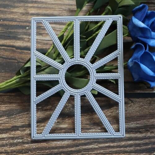 Rectangle Frame Stencil Geometry Background Cutting Dies DIY Album Scrapbook Card Decoration DIY Hand Made Craft 2021 Metal Die