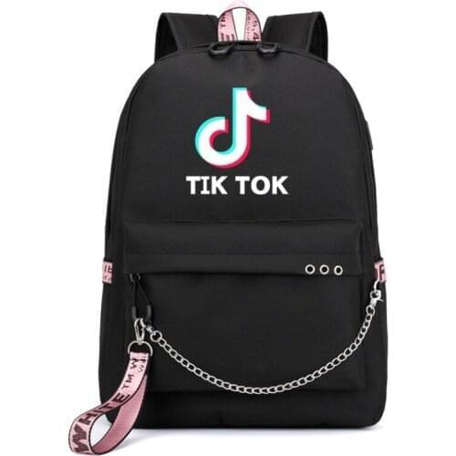 Tik Tok Backpack Student Usb Charging Children School Bag Breathable Big Capacity Waterproof Teenager Student Laptop Backpacks