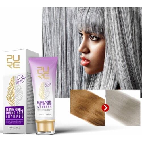 Hair shampoo, blonde and purple color, remove yellow and flashy shades for silver ash, purple hair shampoo, hot sale