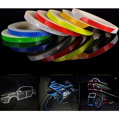 Reflective Stickers Luminous Safety Equipment Motorcycle Mountain Bike Reflector Safety Warning Rim Sticker Tape