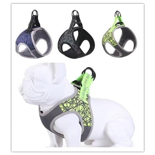 Dog Harness Traction Rope Vest Type Night Safety Reflective Pet Chest Harness Pit Bull Dog Special Traction Rope