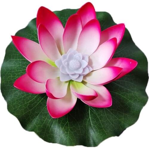 Outdoor Lotus Flower Shape Floating LED Lamp For Ponds Gardens Wishing Fountains Decor Waterproof Floating Lotus Lights