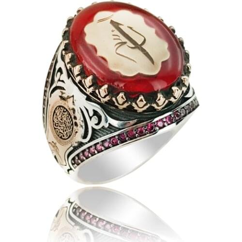 Vav Ring Islamic Ring Silver Ring for Men Arabic Ring Silver Woah Ring 925 Sterling Silver