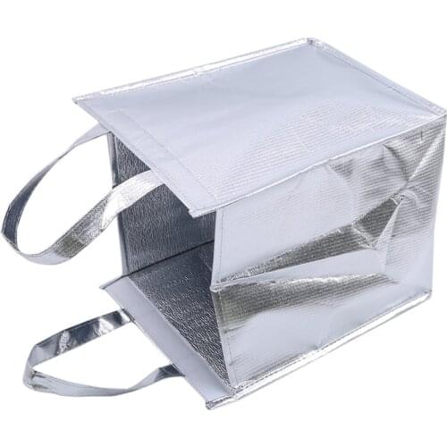 1Pcs Aluminum Foil Ice Storage Bags Insulated Beach Food Thermal Durable Outdoor Boxes Foldable Cooler Lunch Picnic Bag