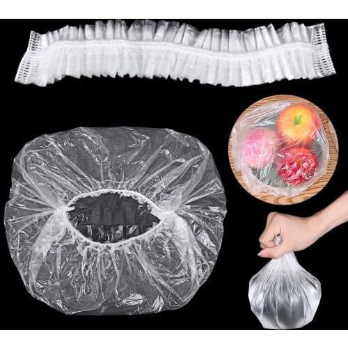 100PCS Reusable Durable Food Storage Covers for Bowls Elastic Plate Bowl Covers Dish Indoor Out Picnic Saran Wrap Kitchen Tools