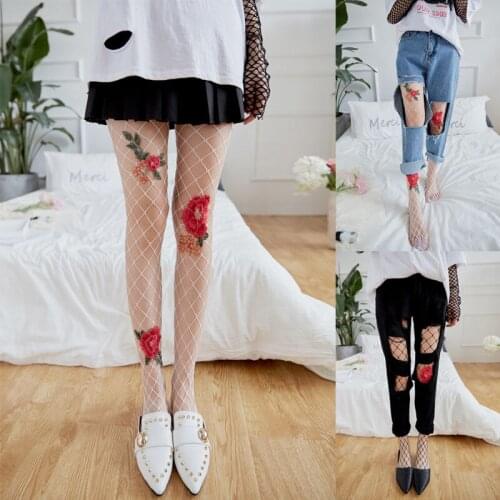 2020 ITFABS Newest Arrivals Fashion Hot New Women Lady Star Fishnet Thigh High Stockings Ladies Girls Sexy Pantyhose Tights