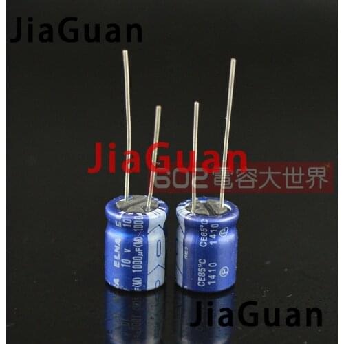 50pcs NEW ELNA RE3 10V1000UF 10X12.5MM audio electrolytic capacitor re3 1000uF/10V blue robe 1000UF 10V