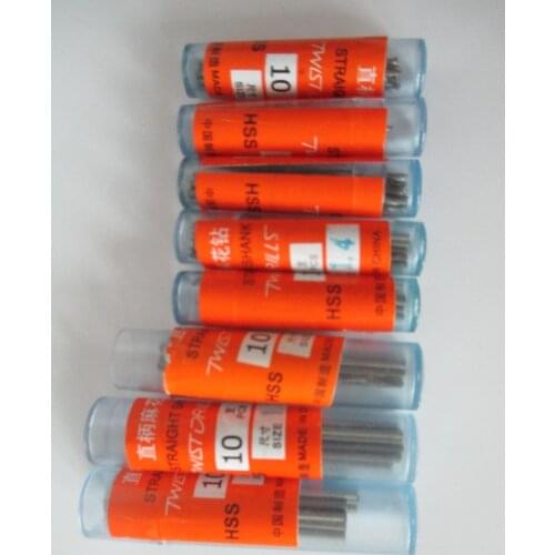 80pcs 1mm 1.2mm 1.3mm 1.4mm 1.5mm 1.7mm 1.8mm 1.9mm HSS Straight Shank High Speed Steel Twist Drill Bits Electric Drill Tools