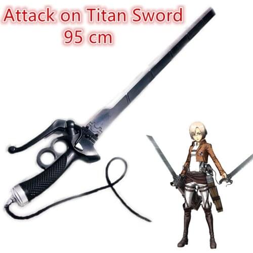 95cm Sword Attack On Titan Mikasa Ackerman 1:1 Props Weapon Eren Rivaille Mikasa Sword Cosplay Weapon Halloween Cos Gift