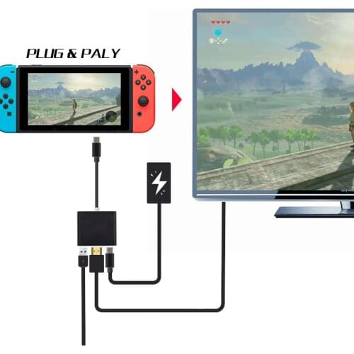 DataFrog USB-C HDMI Type-C HDMI Adapter For Nintend Switch Type-C To HDMI/USB3.0/Type-C Aluminum For Apple Macbook Adapter