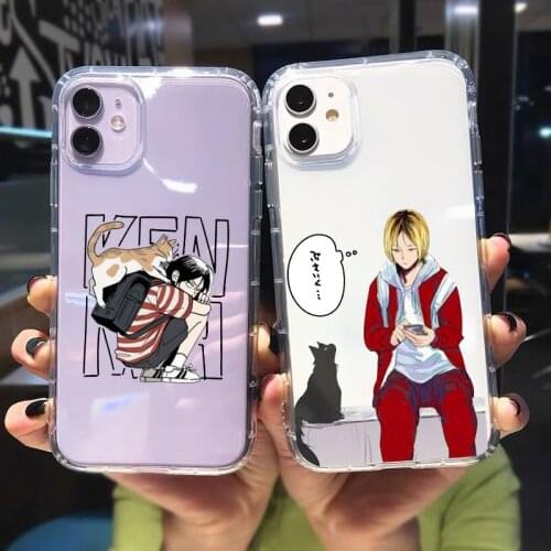 Japan Anime Volleyball Boy Haikyuu Kenma Kozume Phone Cases Shockproof for Iphone 12 11Pro X XS MAX XR 6s 7 8 Plus SE2020 Cover