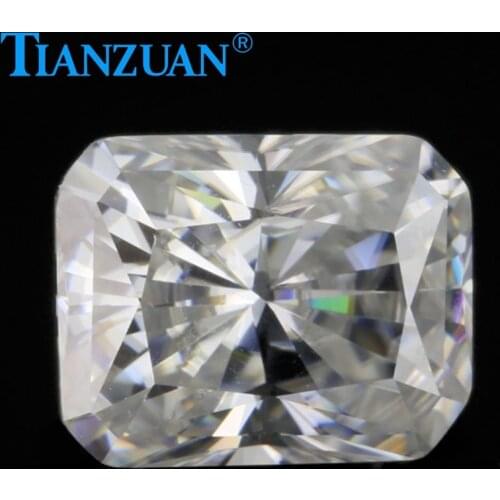 DF GH ij color white radiant shape emeral d cut Sic material moissanites loose gem stone