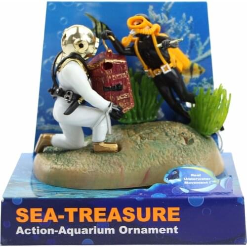 Fishbowl Scenery Decoration Pneumatic Fishbowl Diver Frogman Aquarium Creative Settings Baibao Box