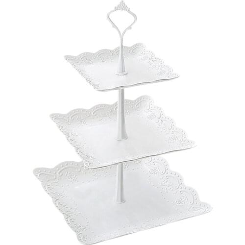 3 Tier Cupcake Display Stand Dessert Tower Fruit Tray For Wedding Birthday Party Decoration Candy Bar Dessert