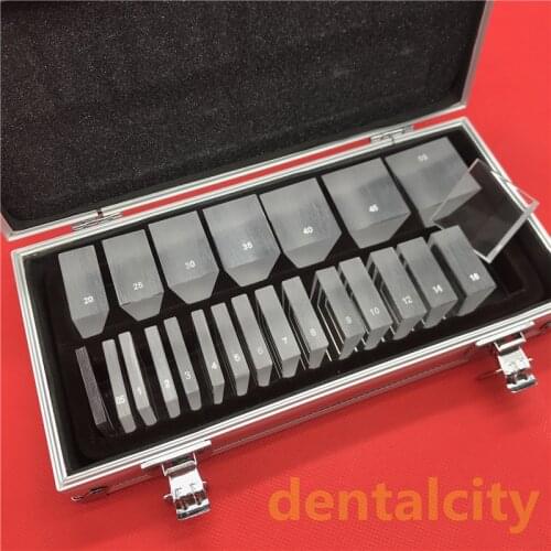 LS22 optical ophthalmic prism Optometry Optical instrument optical ophthalmic prism set with aluminium case