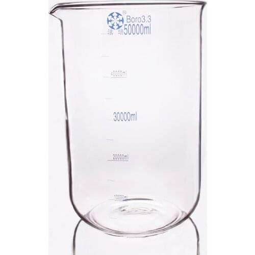 Beaker in low form,Capacity 50000ml,Laboratory beaker