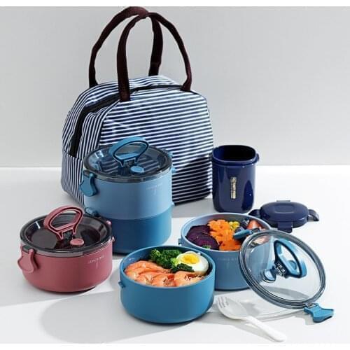 Multi-layer Lunch Box Eco-friendly BPA Free Material Thermal Food Container For Kids Office Portable Student Heating Lunch Box
